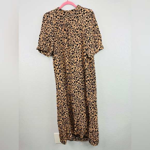 Anthropologie McKenzie Leopard Print Midi Dress - Picture 7 of 11